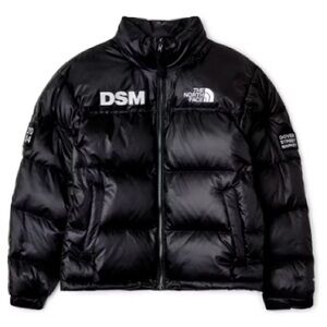 The North Face X DSM Black Puffer Jacket with Logo 92’ Nuptse Large NWT 700